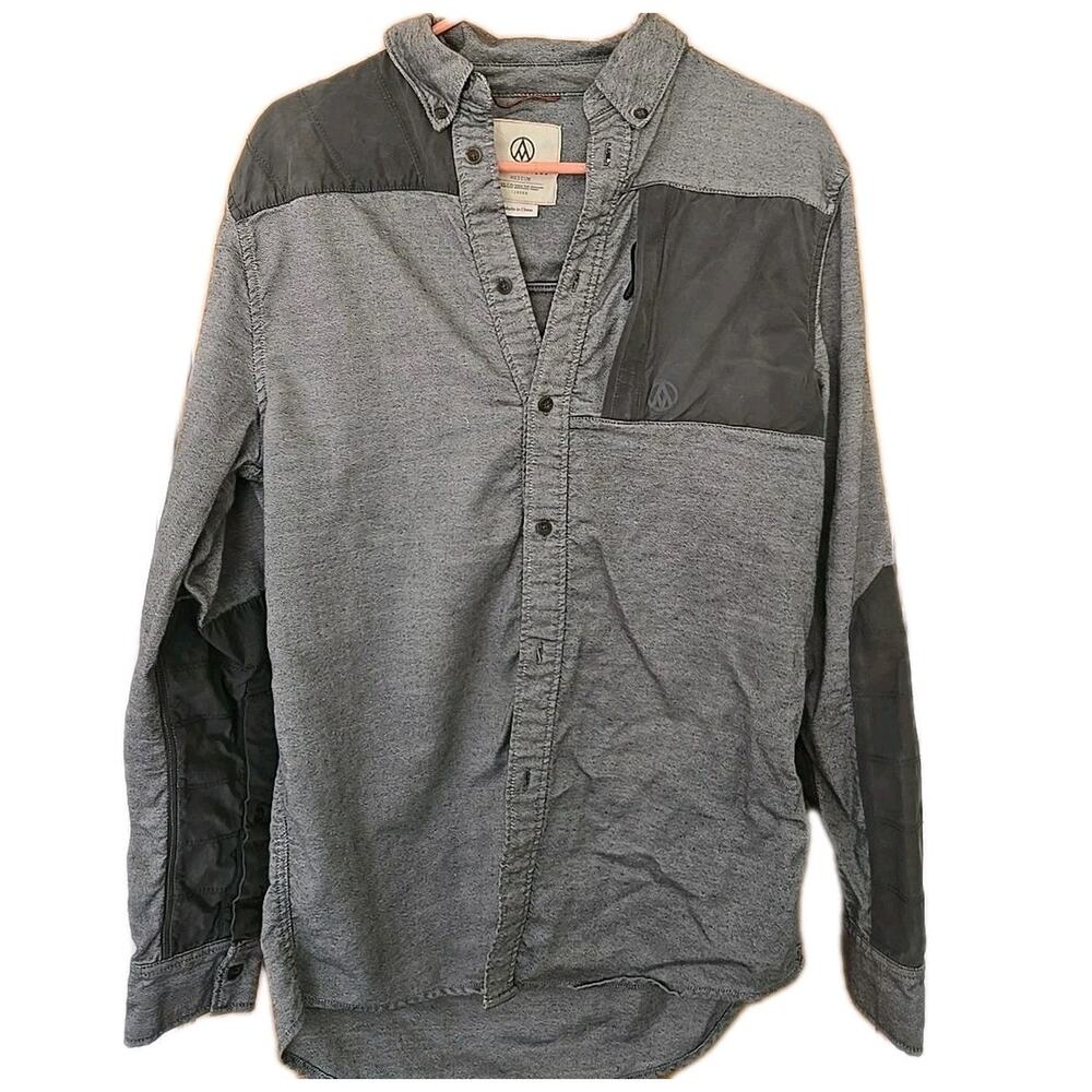 Alps and Meters | Men's Touring Oxford SHIRT IN MEDIUM / GREY COLOR